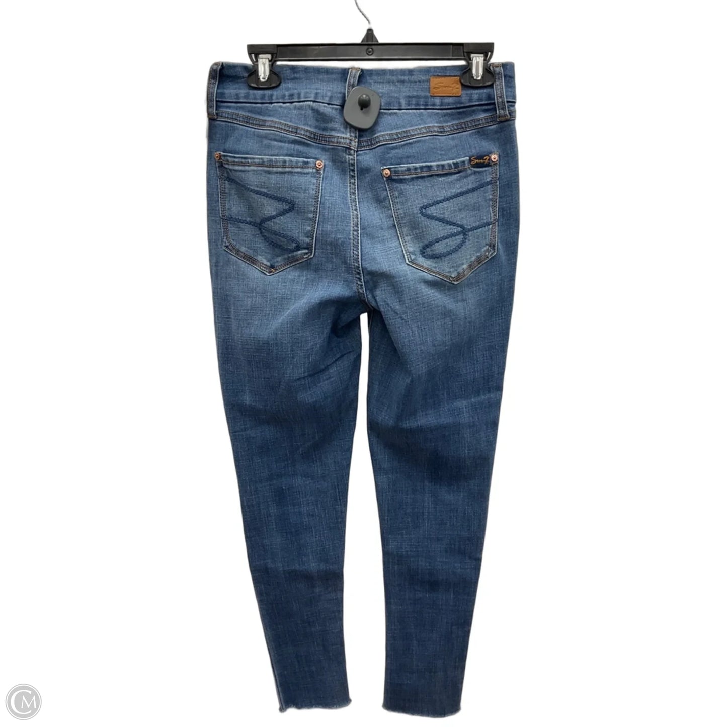 Jeans Skinny By Seven 7 In Blue Denim, Size: 4