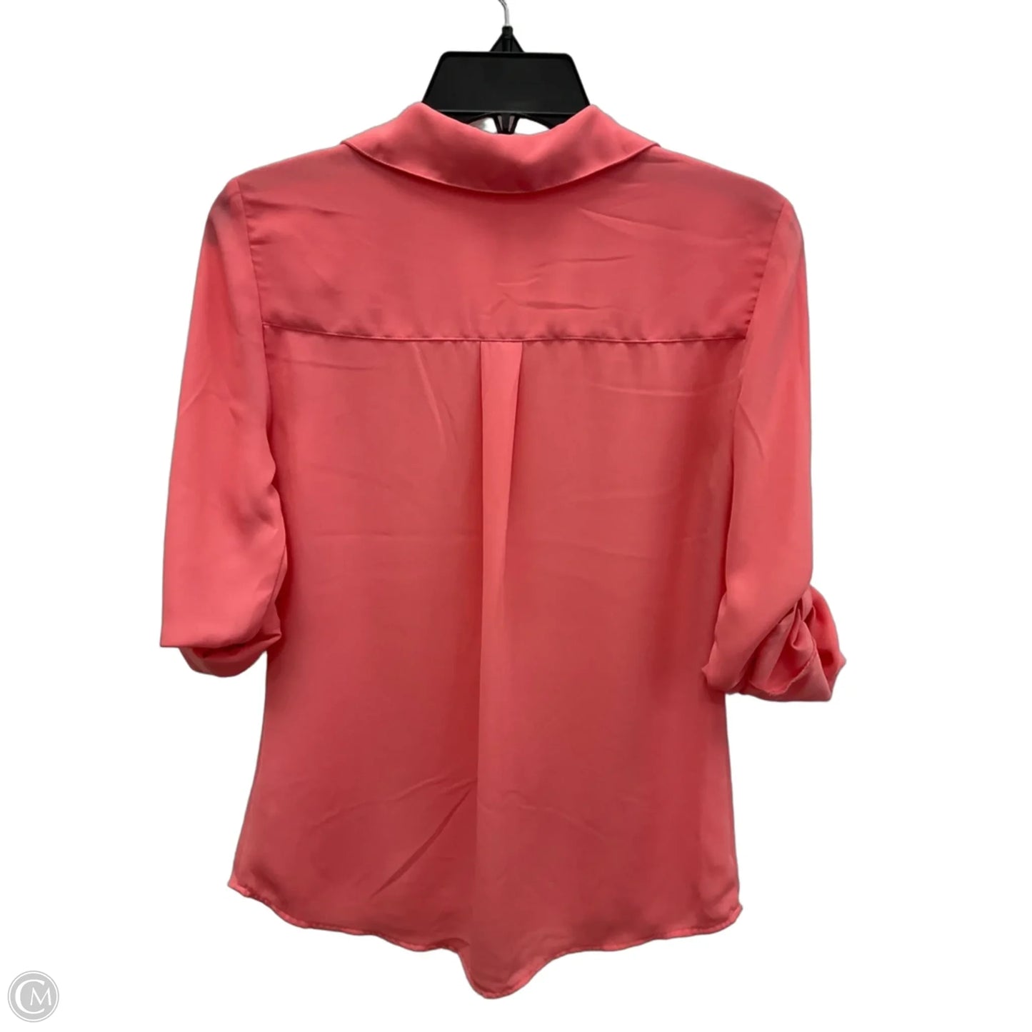 Blouse Long Sleeve By Express In Pink, Size: Sp