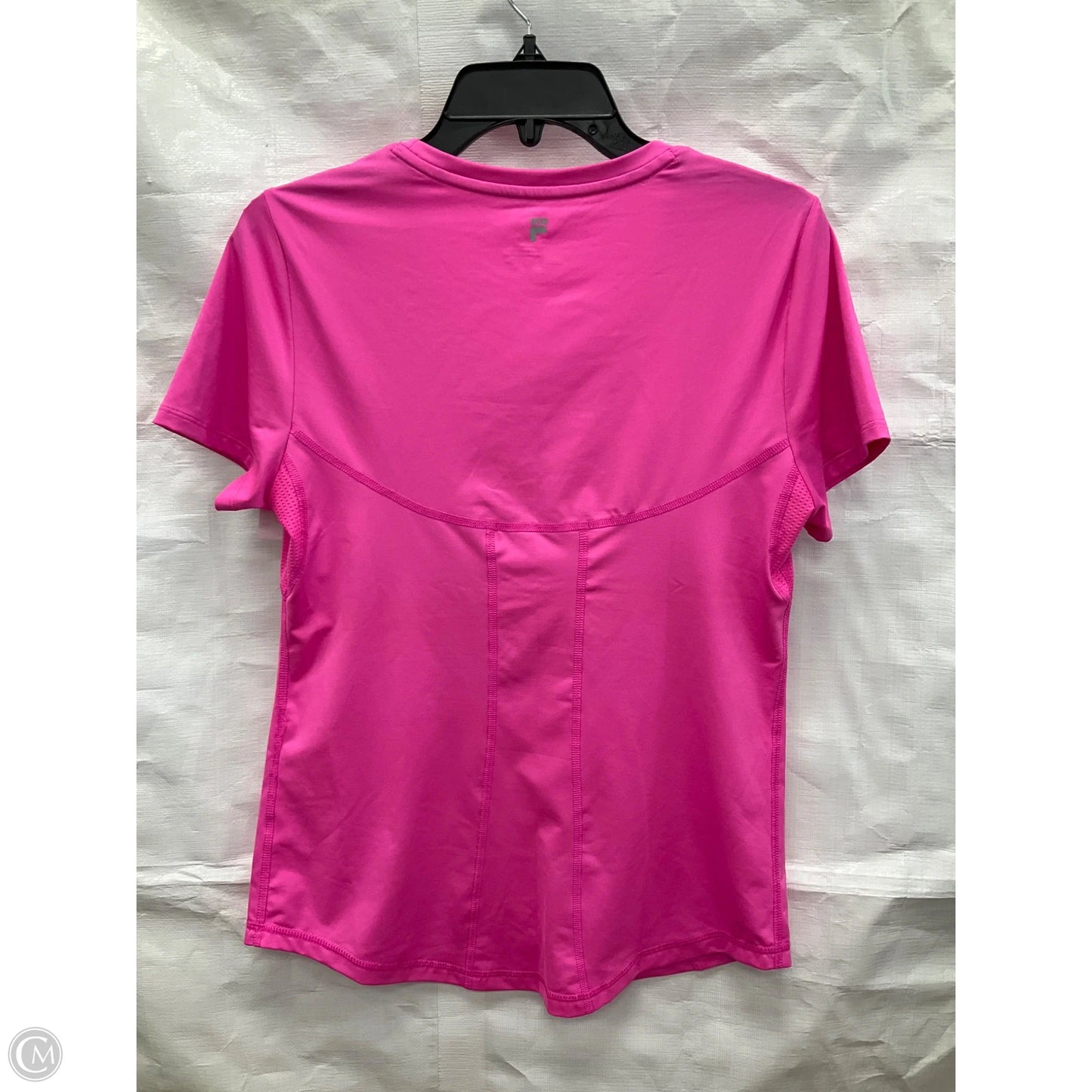 Athletic Top Short Sleeve By Fila In Pink, Size: M