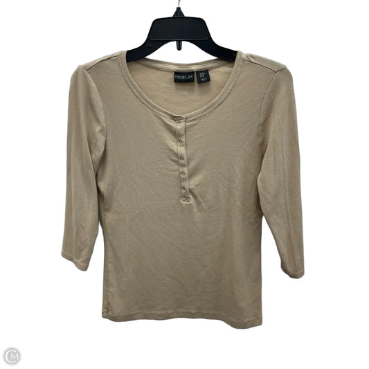 Top Long Sleeve By Rachel Zoe In Tan, Size: M