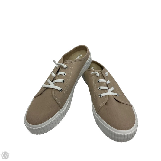 Shoes Flats By Timberland In Tan & White, Size: 8
