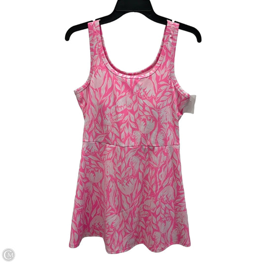Dress Designer By Lilly Pulitzer In Pink & White, Size: S
