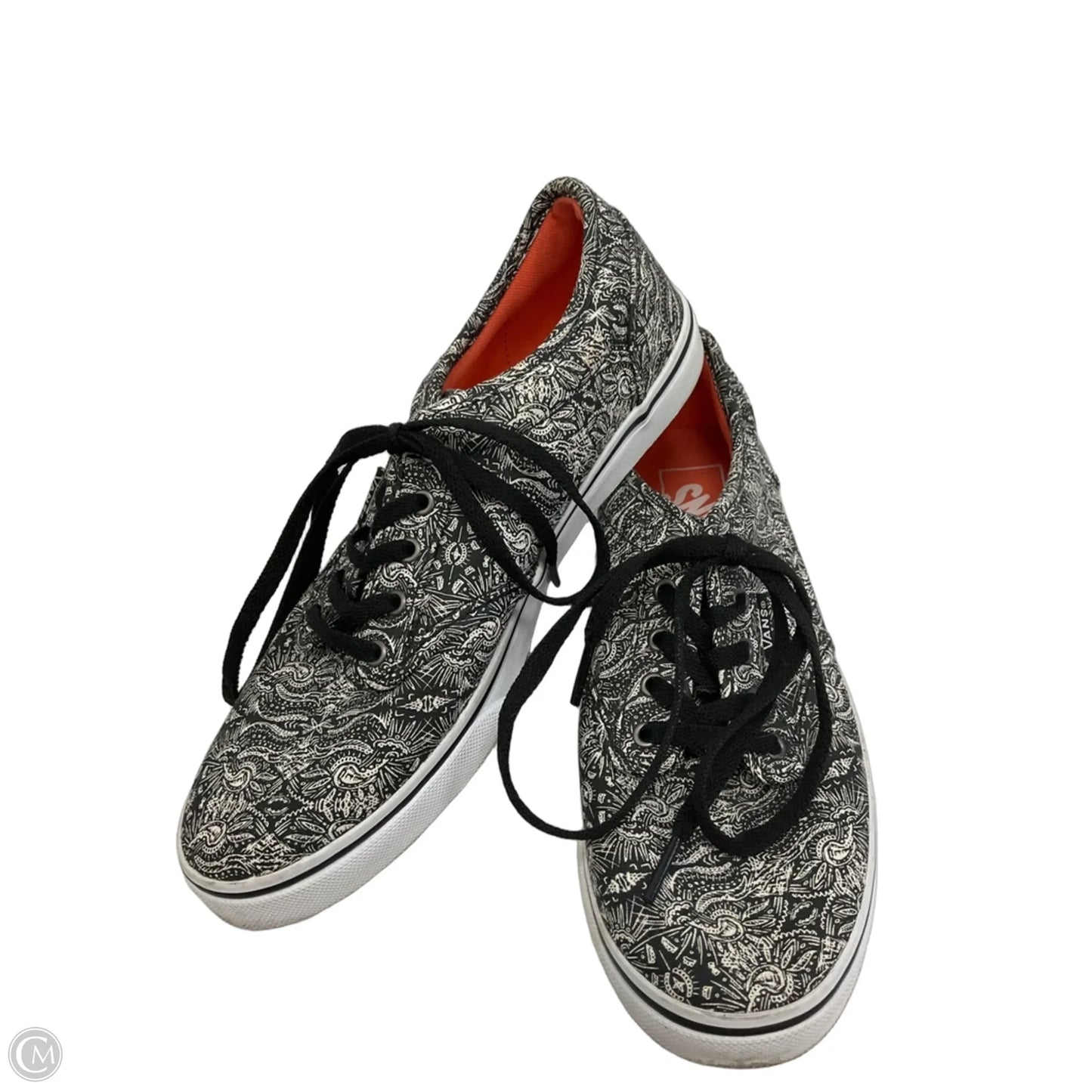 Shoes Sneakers By Vans In Black & White, Size: 6.5