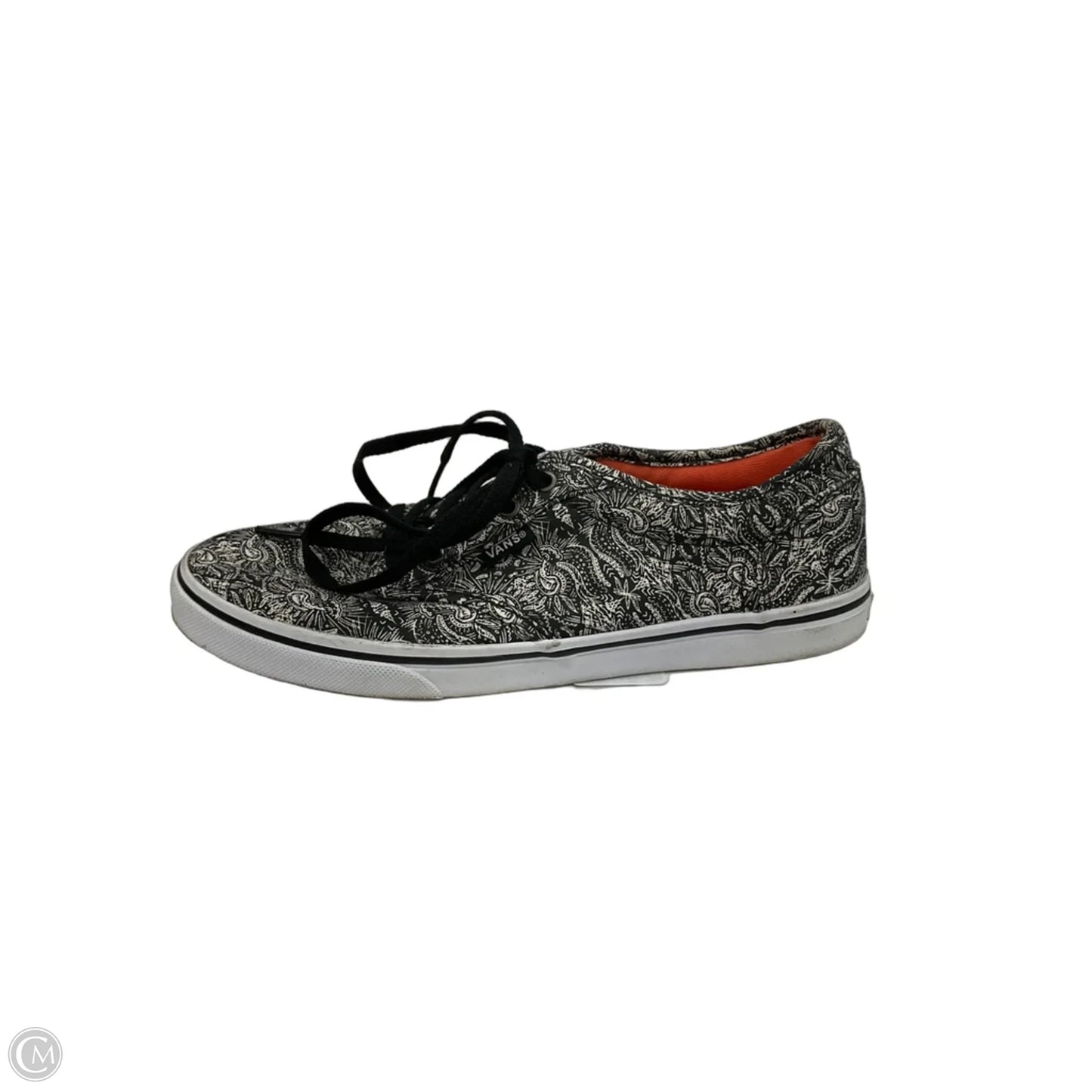 Shoes Sneakers By Vans In Black & White, Size: 6.5