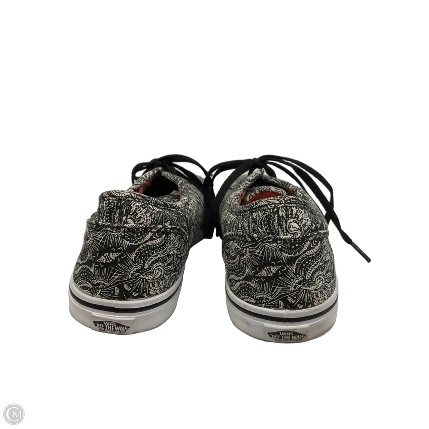 Shoes Sneakers By Vans In Black & White, Size: 6.5