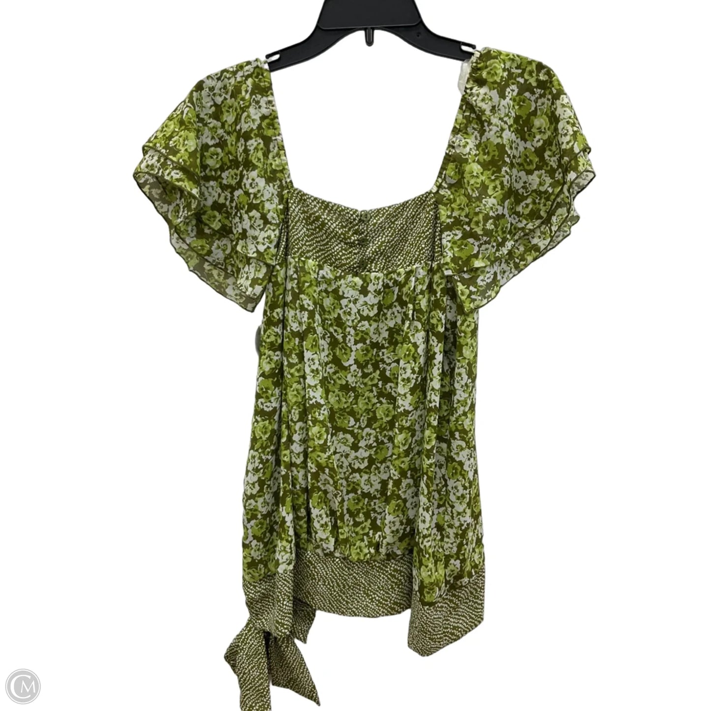 Top Short Sleeve By Apt 9 In Green, Size: L
