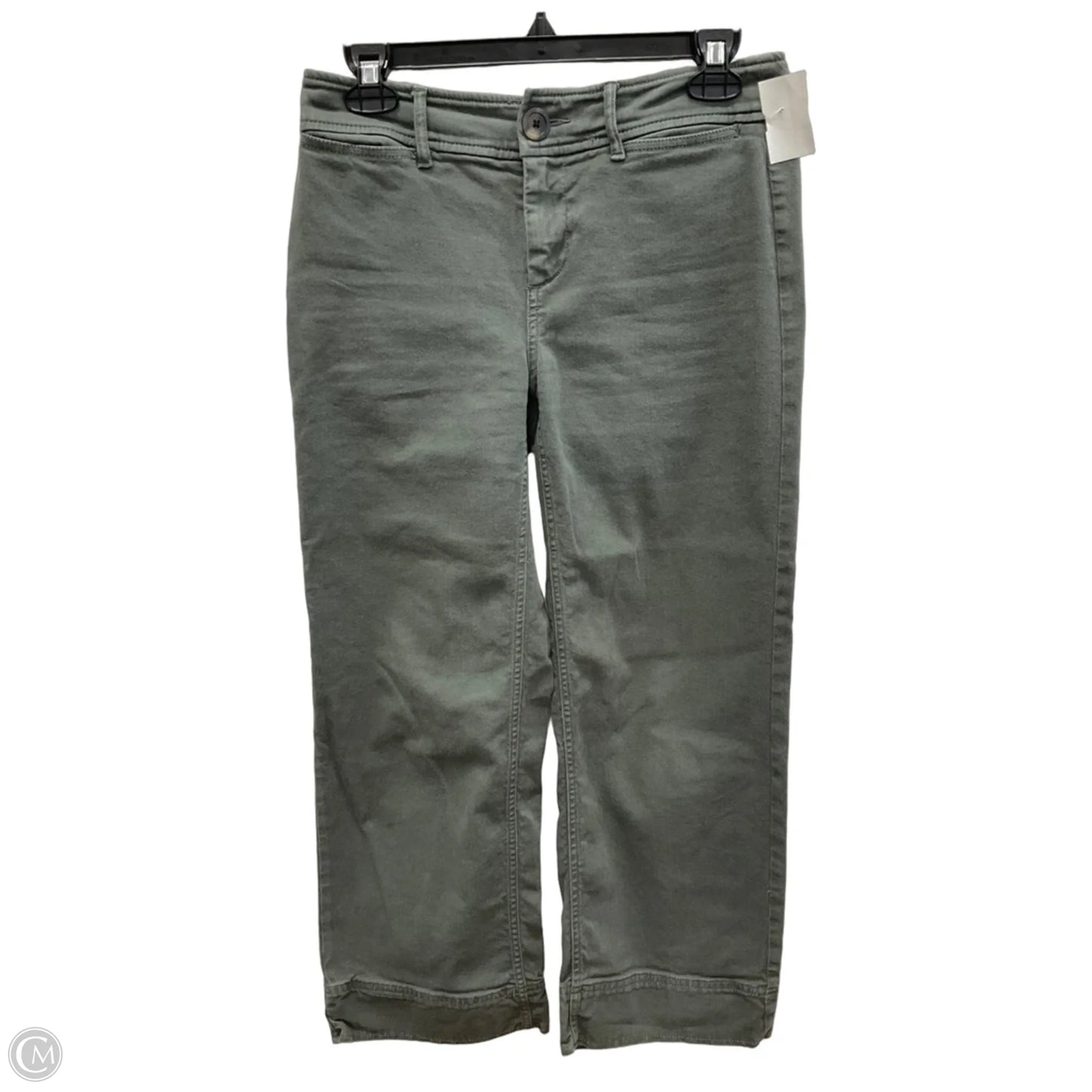 Pants Wide Leg By Loft In Green Denim, Size: 0