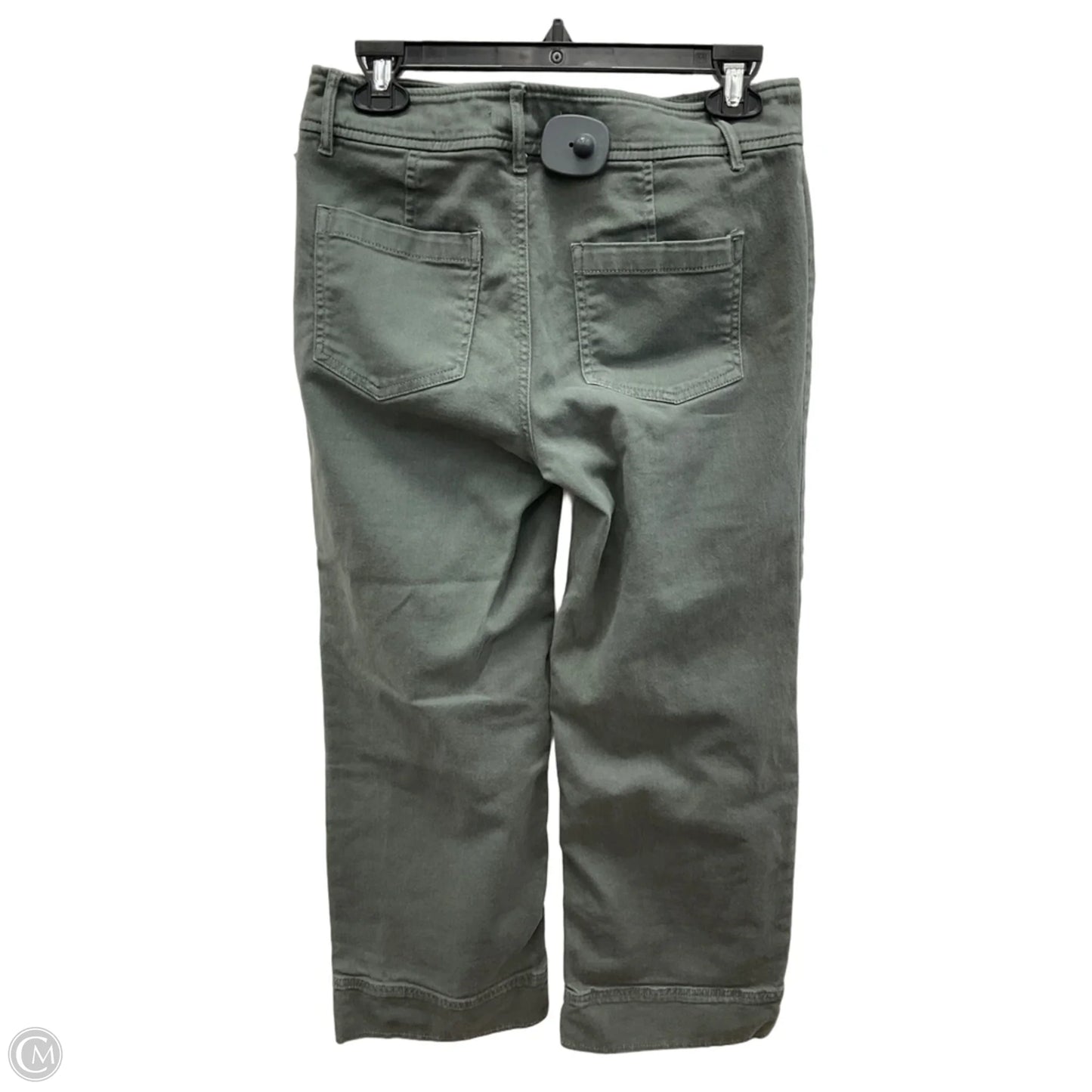 Pants Wide Leg By Loft In Green Denim, Size: 0