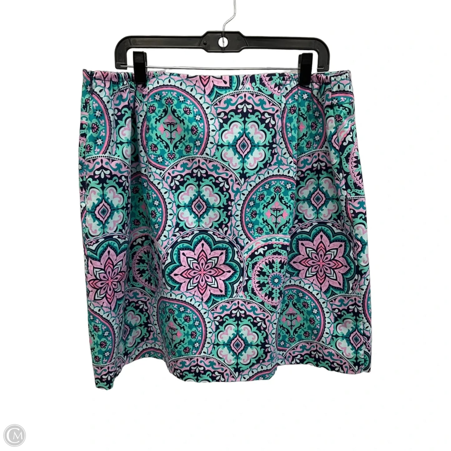 Skirt Midi By Talbots In Blue & Pink, Size: 16