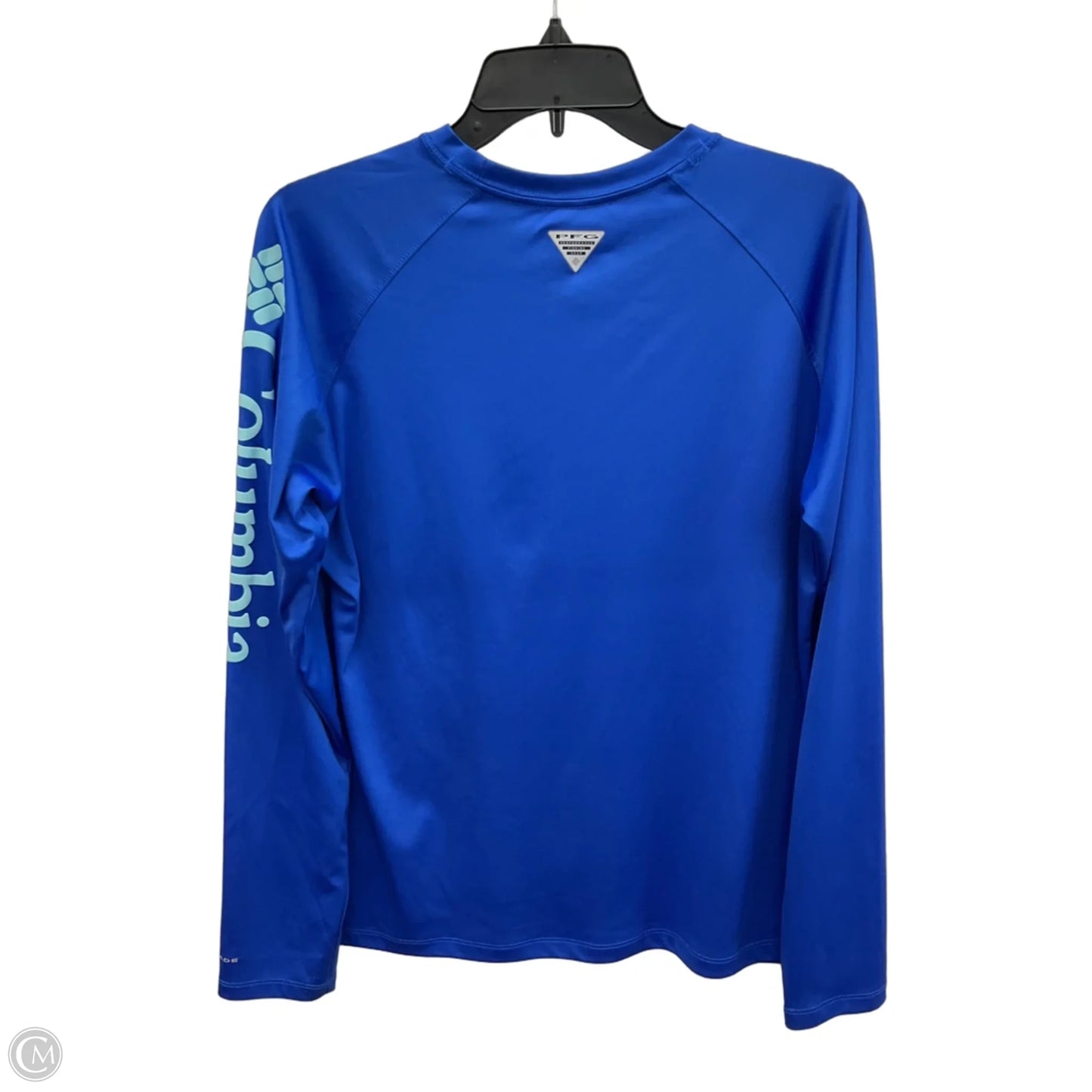 Athletic Top Long Sleeve Crewneck By Columbia In Blue, Size: L