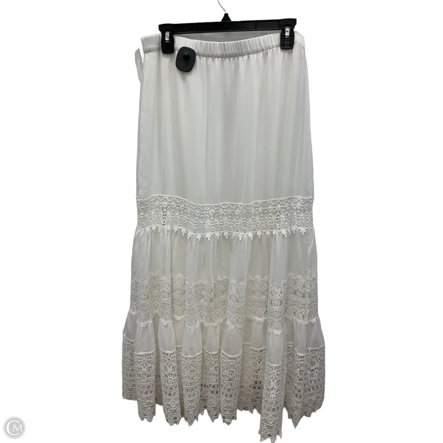Skirt Maxi By Chicos In White, Size: M