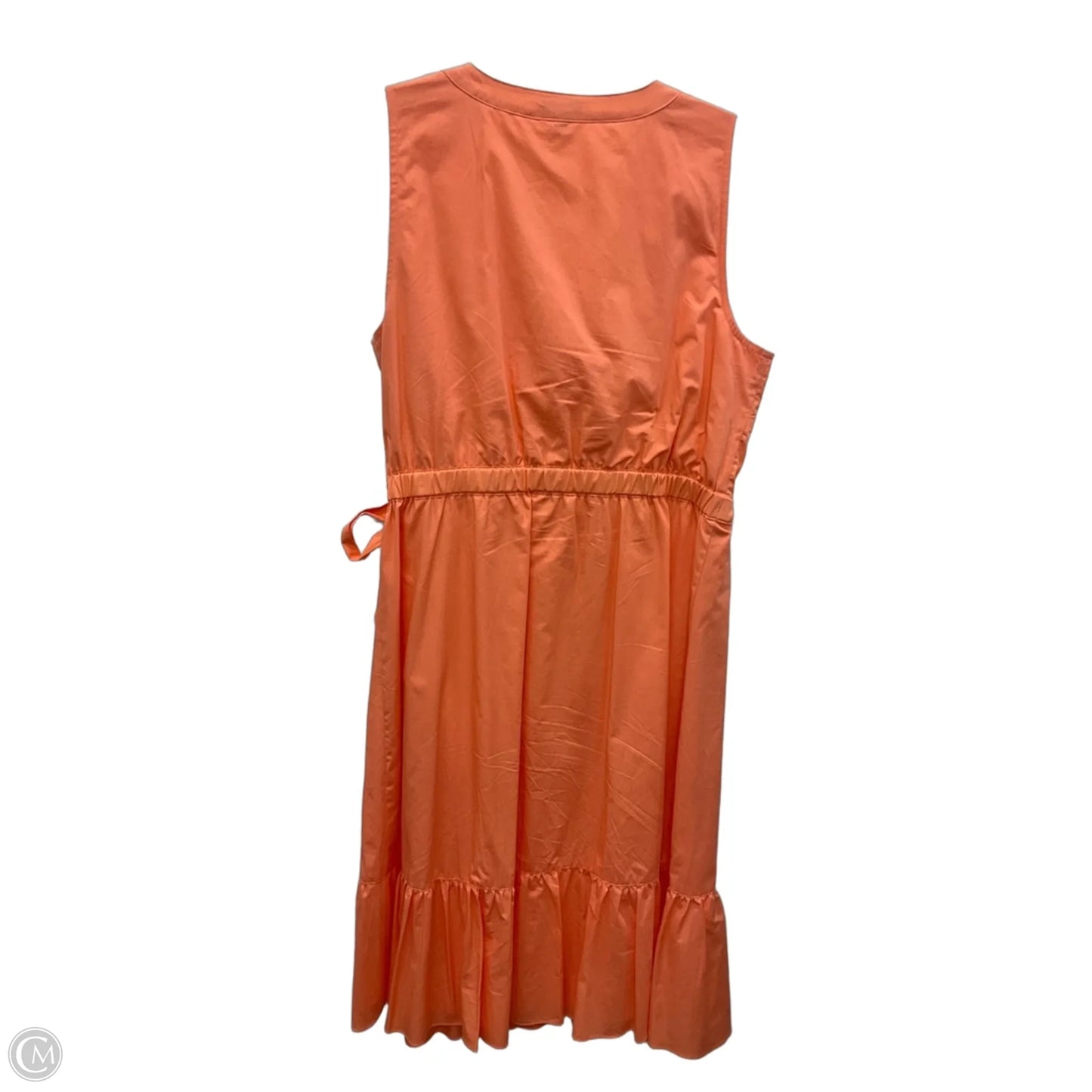 Dress Casual Midi By Talbots In Coral, Size: Xlp
