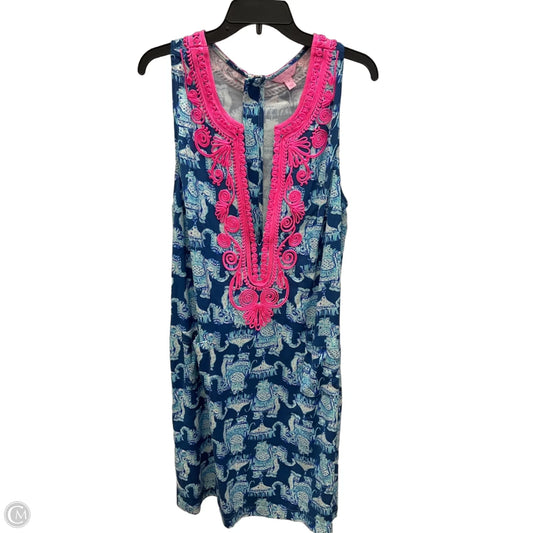 Dress Designer By Lilly Pulitzer In Blue & Pink, Size: Xl