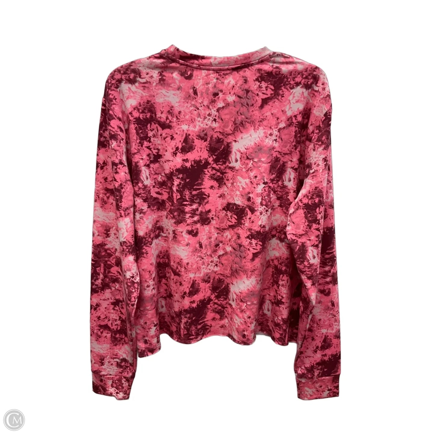 Athletic Top Long Sleeve Crewneck By Under Armour In Pink, Size: Xl
