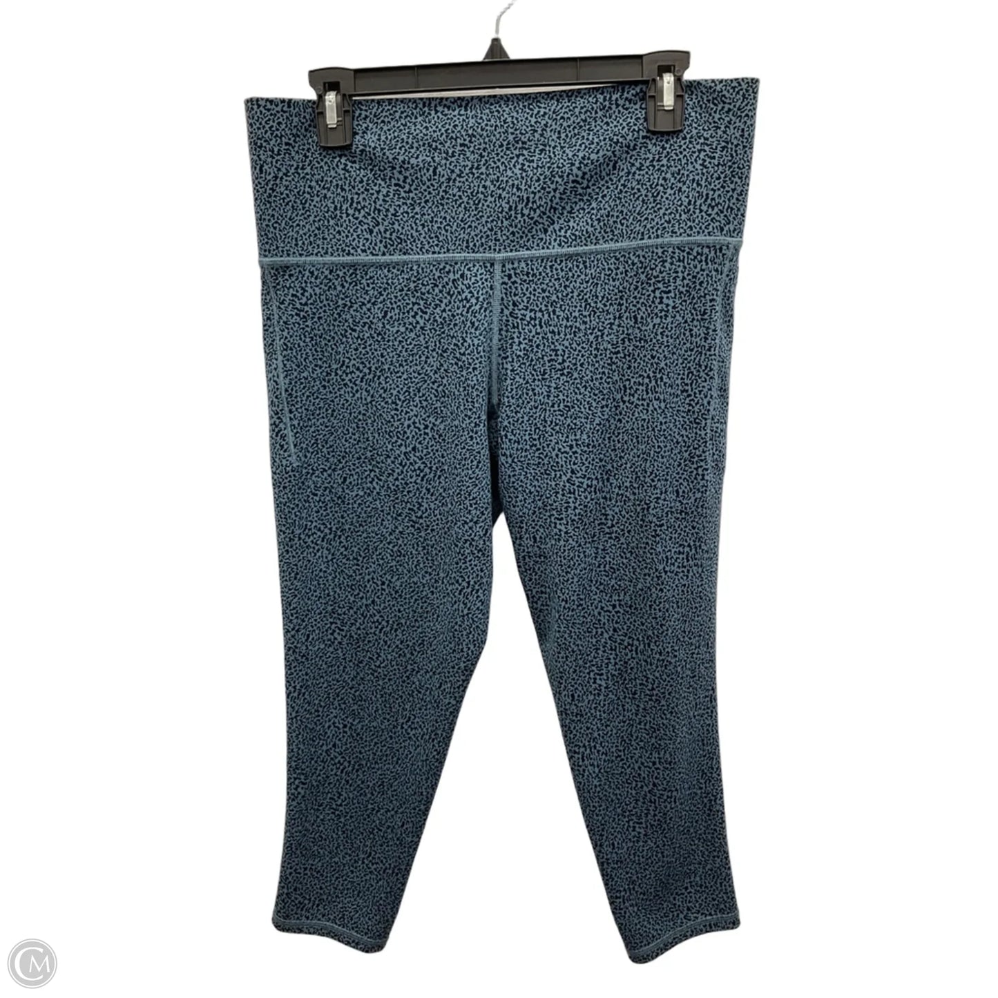 Athletic Capris By Athleta In Black & Blue, Size: 1x