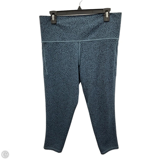 Athletic Capris By Athleta In Black & Blue, Size: 1x