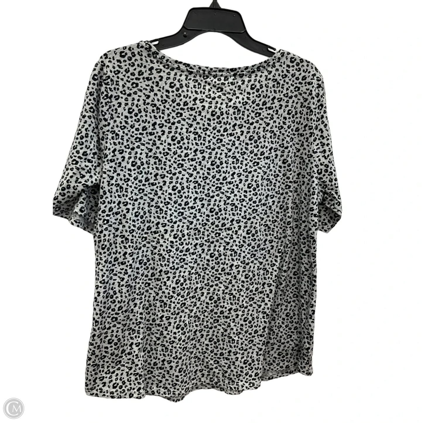 Top Short Sleeve By Loft In Animal Print, Size: Xl