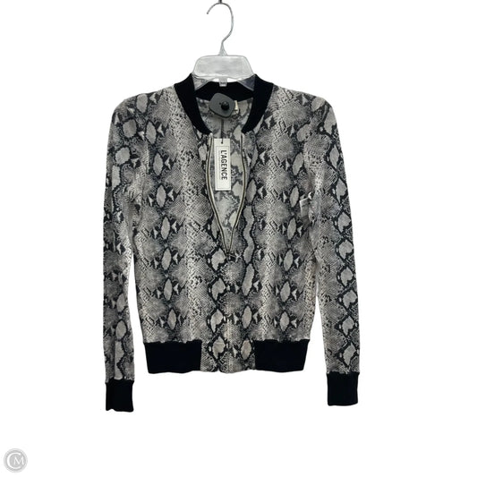 Cardigan By L Agence In Black & Grey, Size: Xs