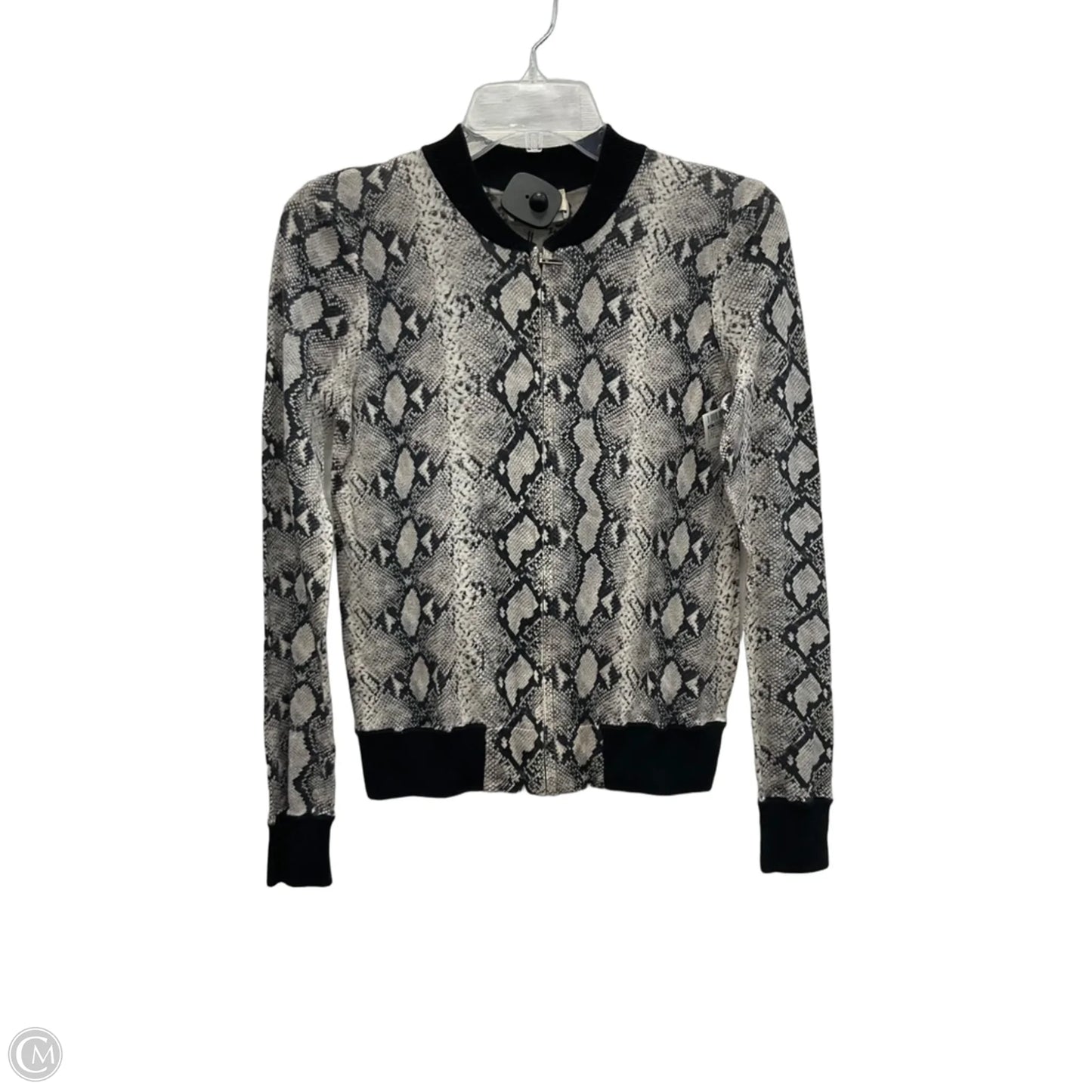 Cardigan By L Agence In Black & Grey, Size: Xs