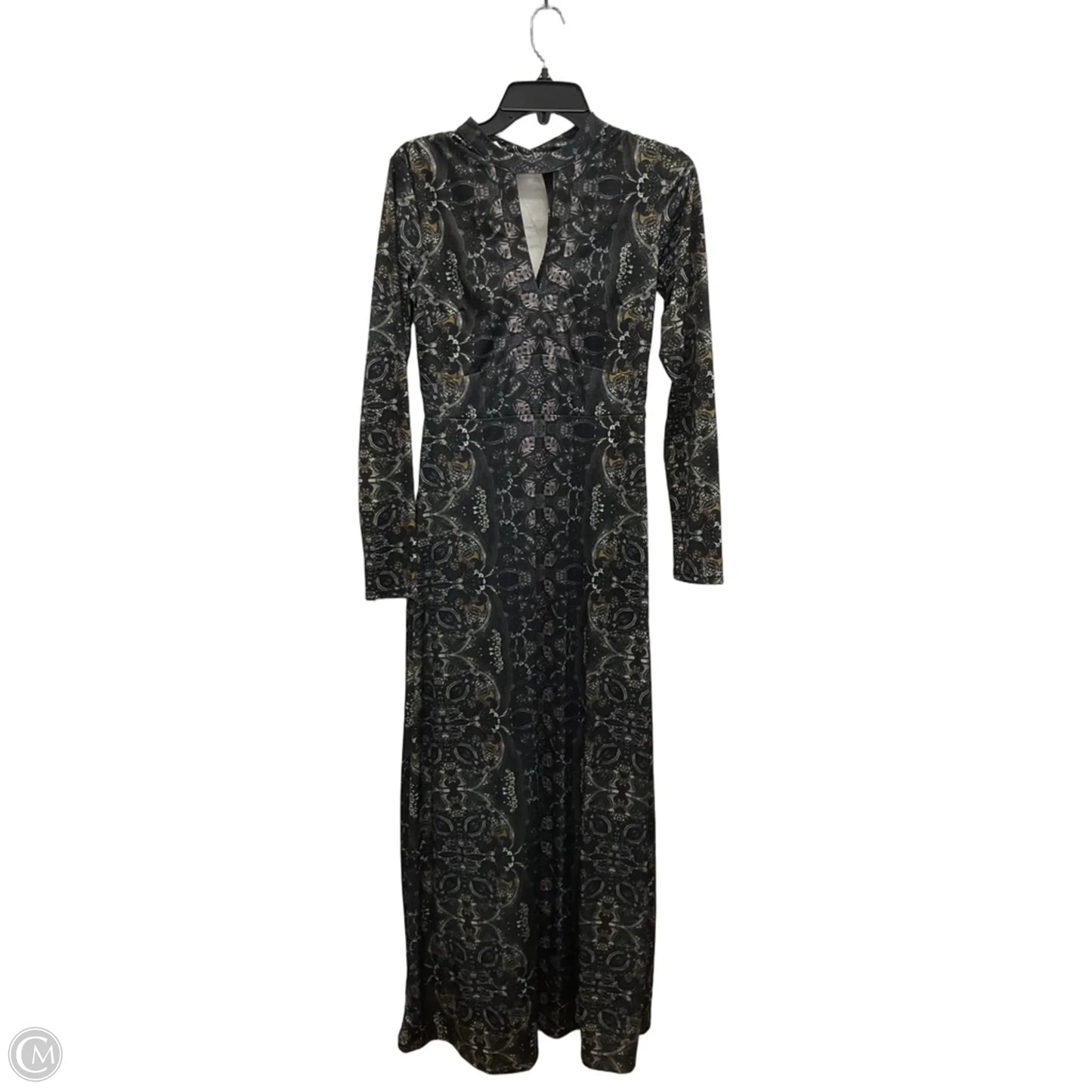 Dress Casual Maxi By Free People In Black & Green, Size: S