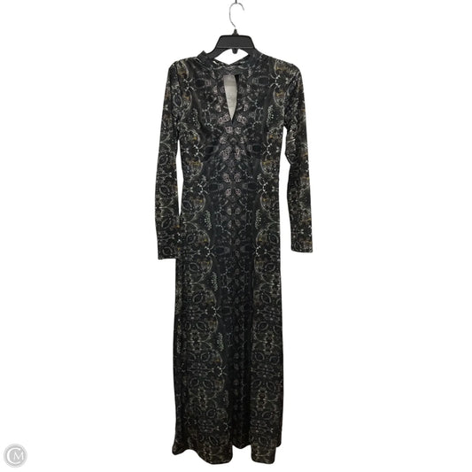 Dress Casual Maxi By Free People In Black & Green, Size: S