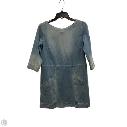 Dress Casual Midi By Adriano Goldschmied In Blue Denim, Size: Xs