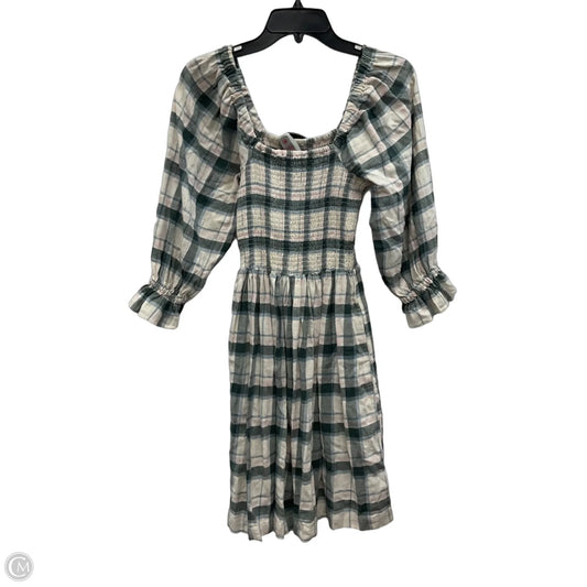 Dress Casual Short By Madewell In Green & Pink, Size: Xs
