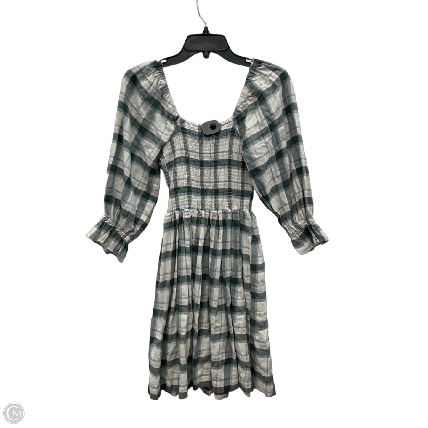 Dress Casual Short By Madewell In Green & Pink, Size: Xs