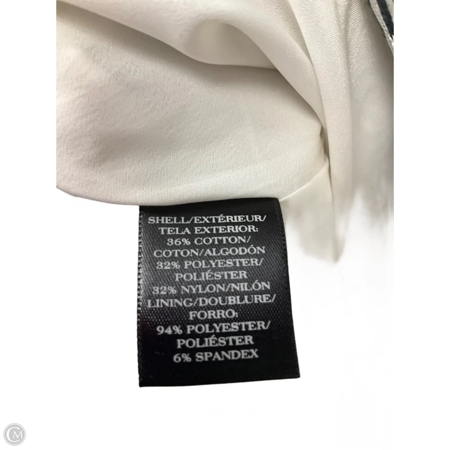 Dress Casual Short By Ann Taylor In Black & White, Size: 4p