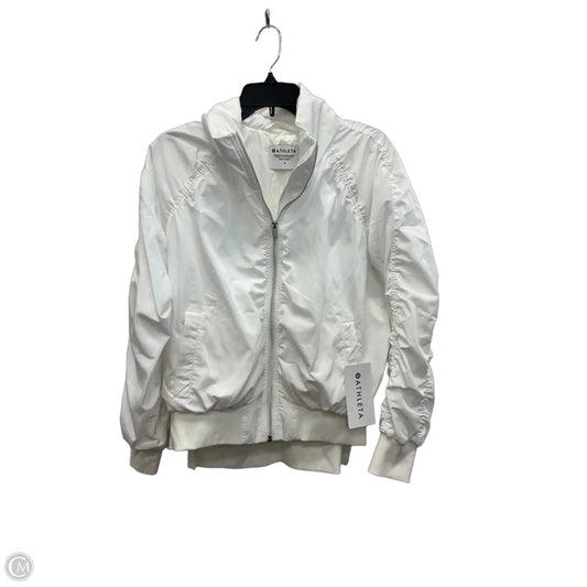 Athletic Jacket By Athleta In White, Size: M