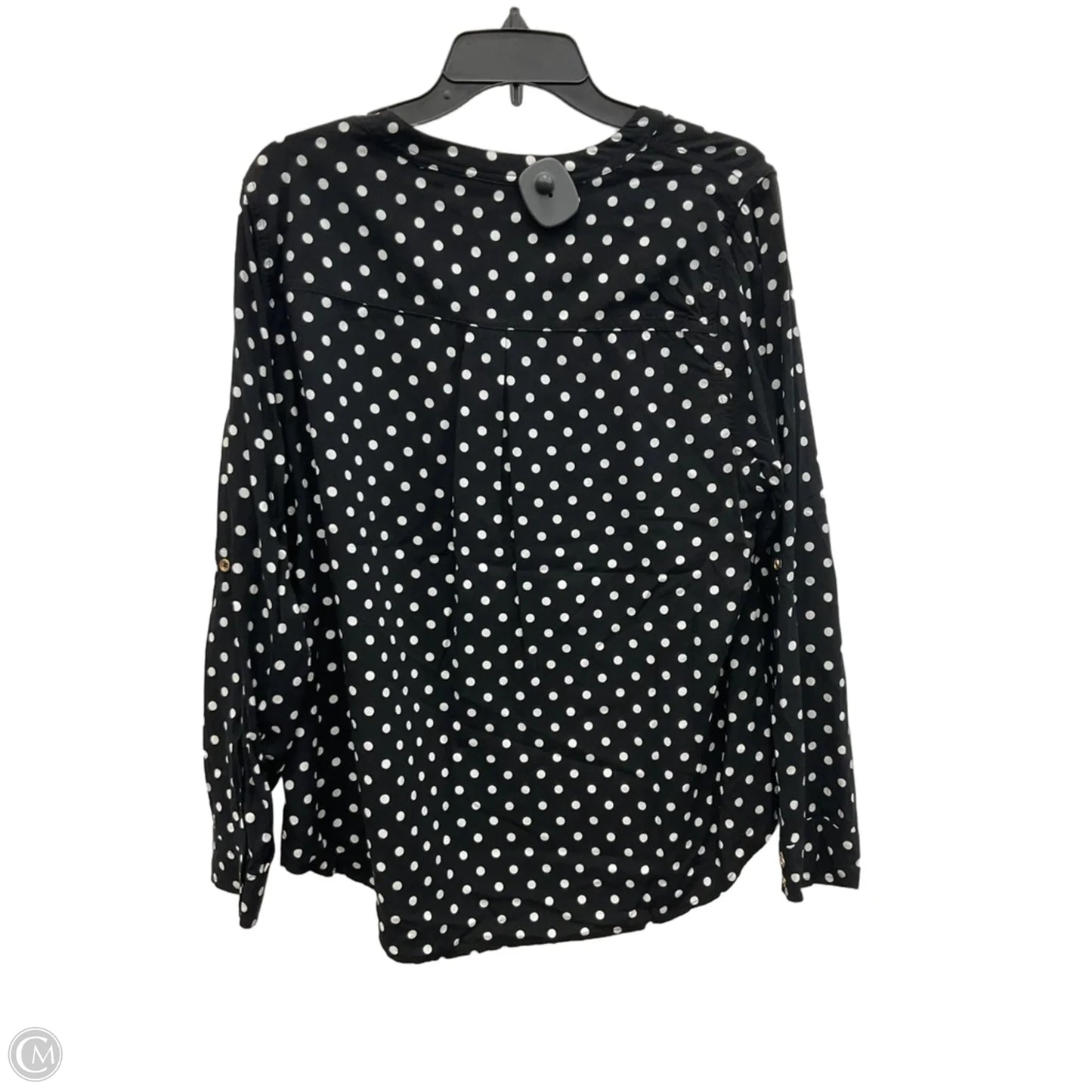 Top Long Sleeve By Torrid In Polkadot Pattern, Size: 1x