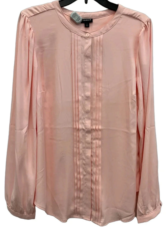 Top Long Sleeve By Torrid In Pink, Size: 1x