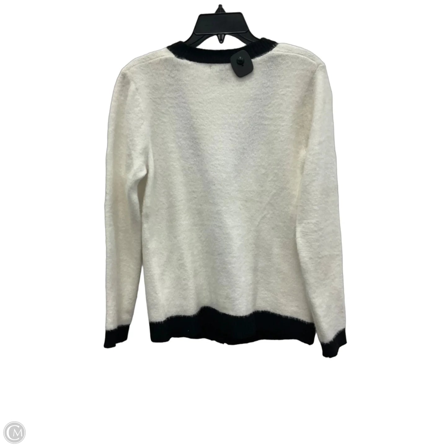 Cardigan By Tahari In Black & White, Size: S