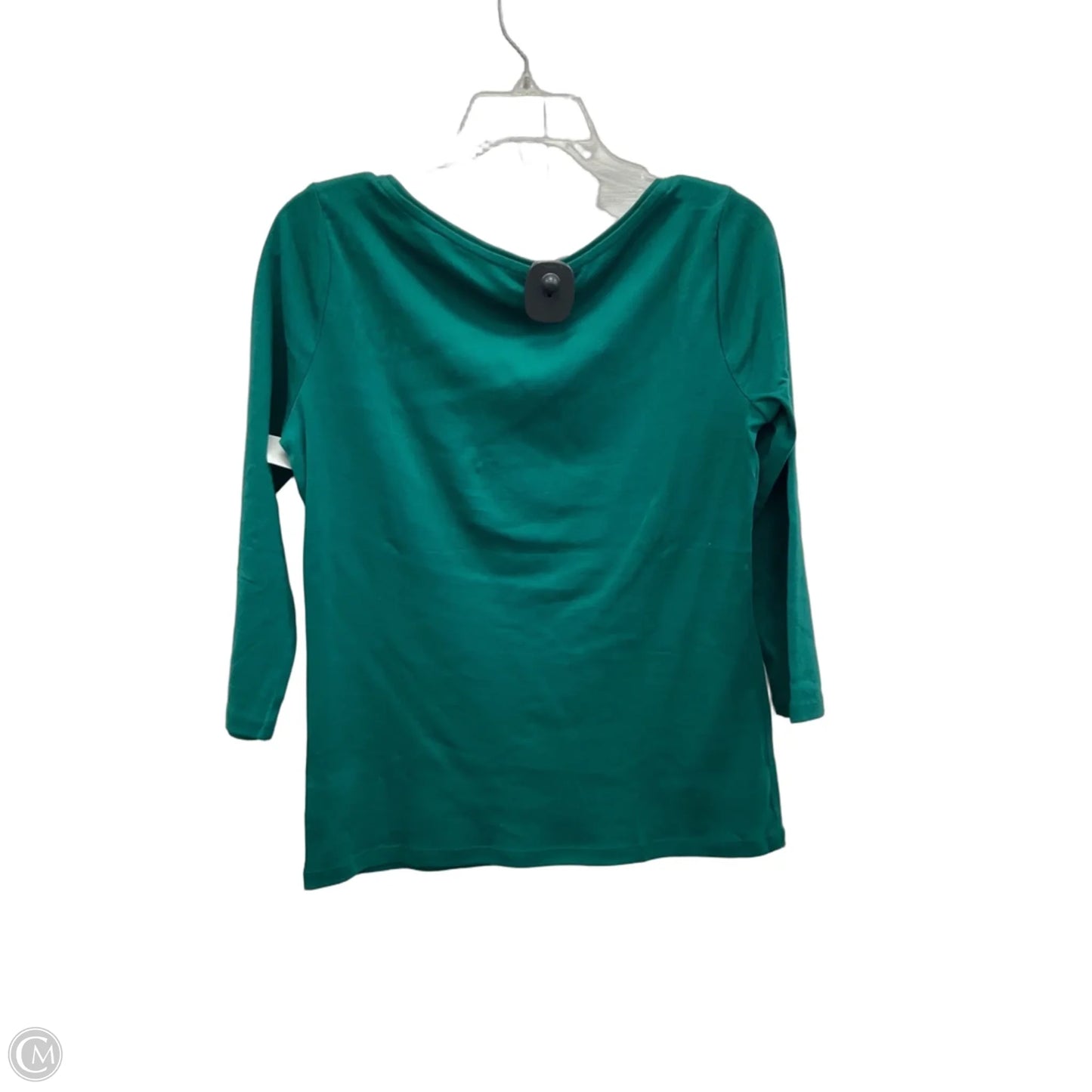 Top Long Sleeve Basic By Talbots In Green, Size: S