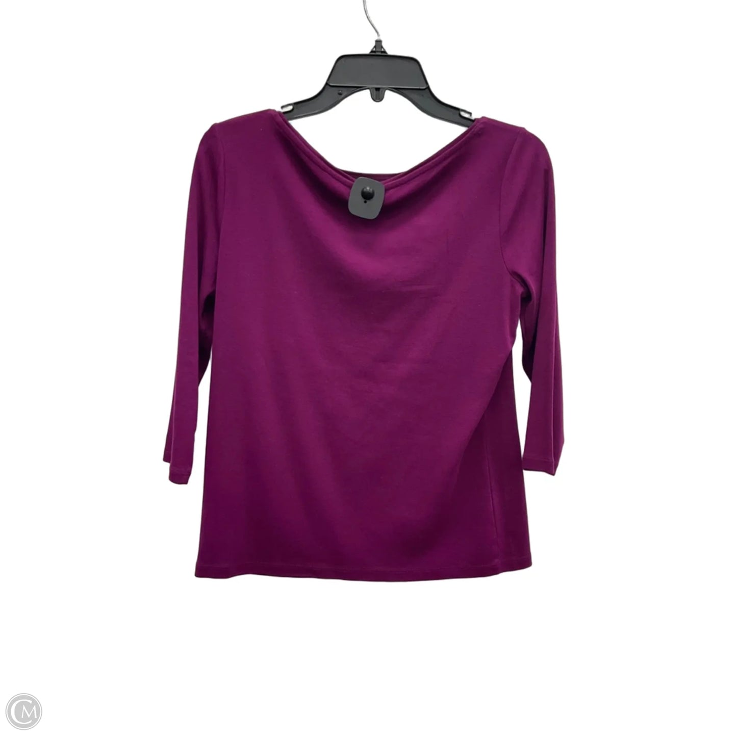 Top Long Sleeve Basic By Talbots In Purple, Size: Mp