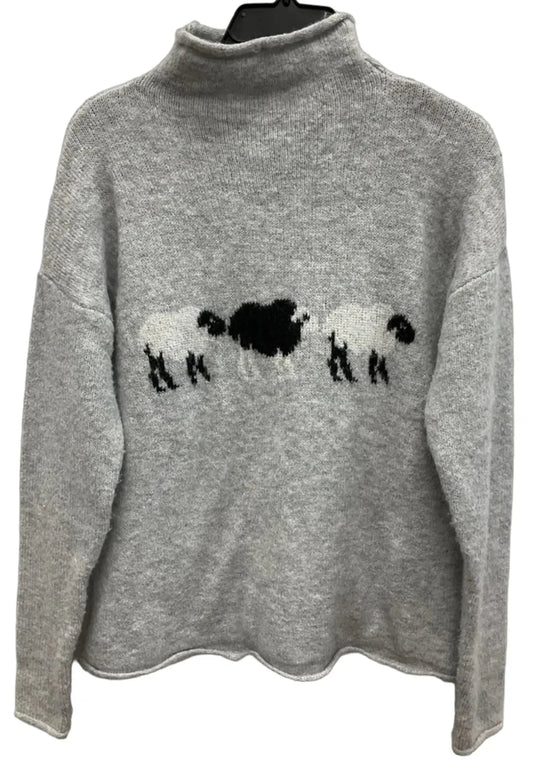 Sweater By Cupcakes And Cashmere In Black & Grey, Size: S