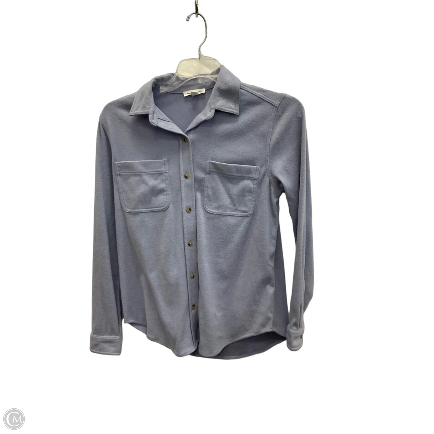 Blouse Long Sleeve By Beachlunchlounge In Blue, Size: S
