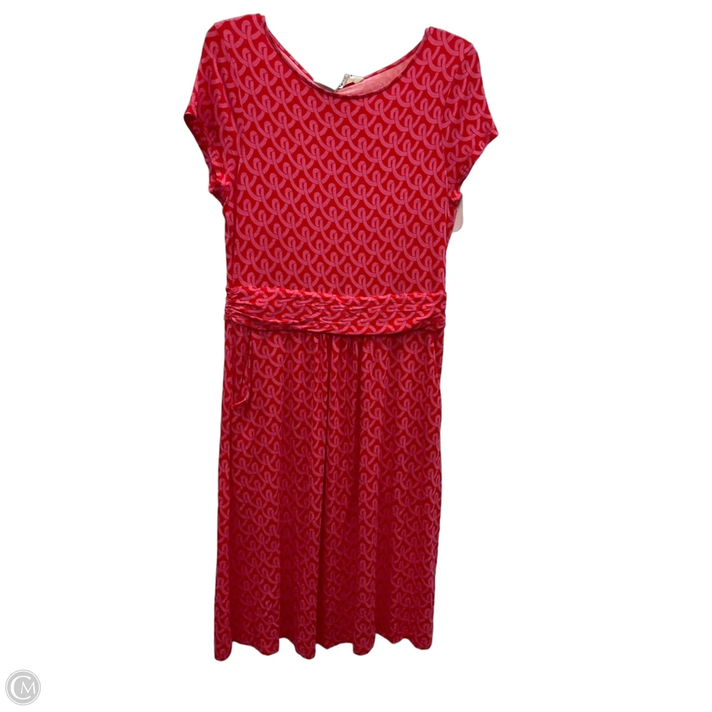 Dress Casual Midi By Boden In Pink & Red, Size: M