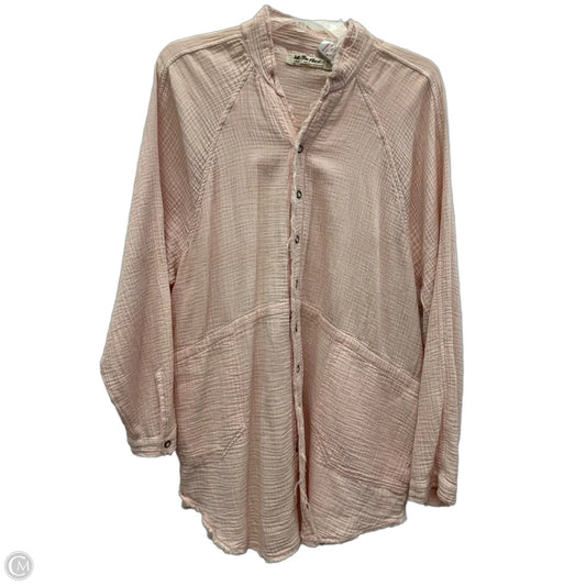 Top Long Sleeve By We The Free In Pink, Size: L