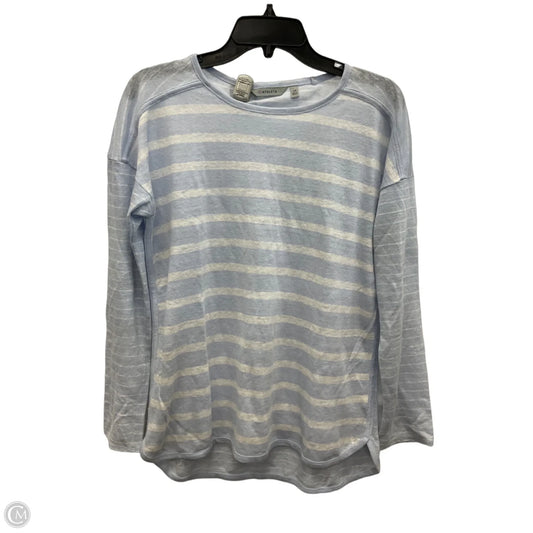 Top Long Sleeve By Athleta In Blue & White, Size: Xs
