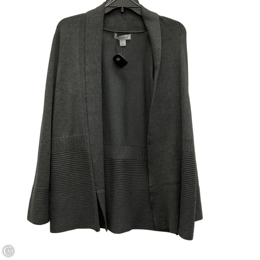 Cardigan By Liz Claiborne In Grey, Size: S