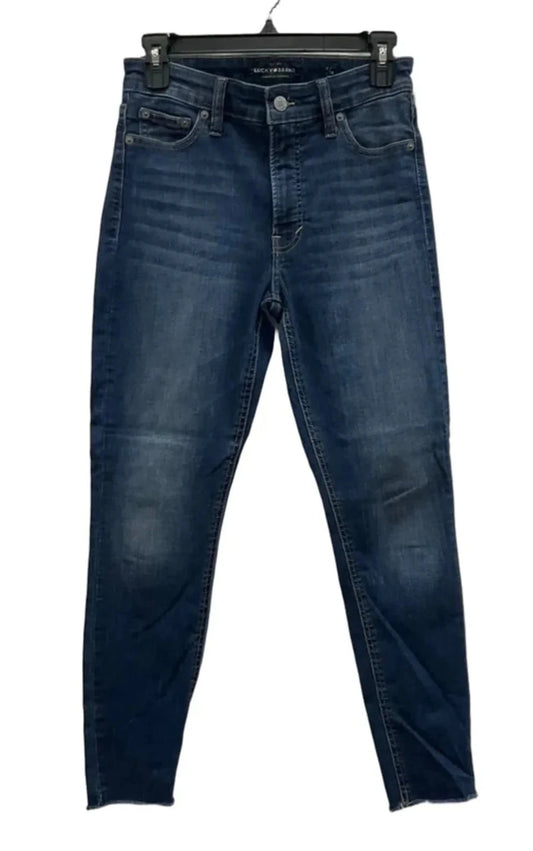 Jeans Skinny By Lucky Brand In Blue Denim, Size: 2