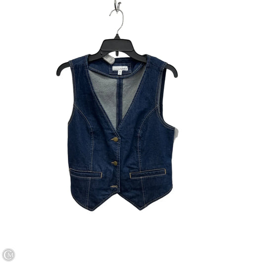 Vest Other By Loft In Blue Denim, Size: S