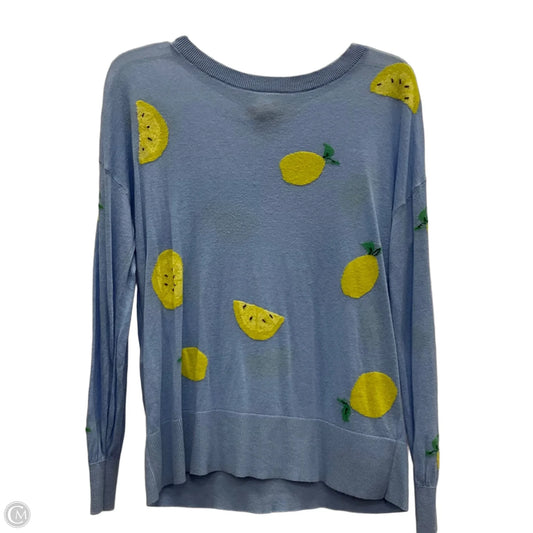 Top Long Sleeve By Loft In Blue & Yellow, Size: M