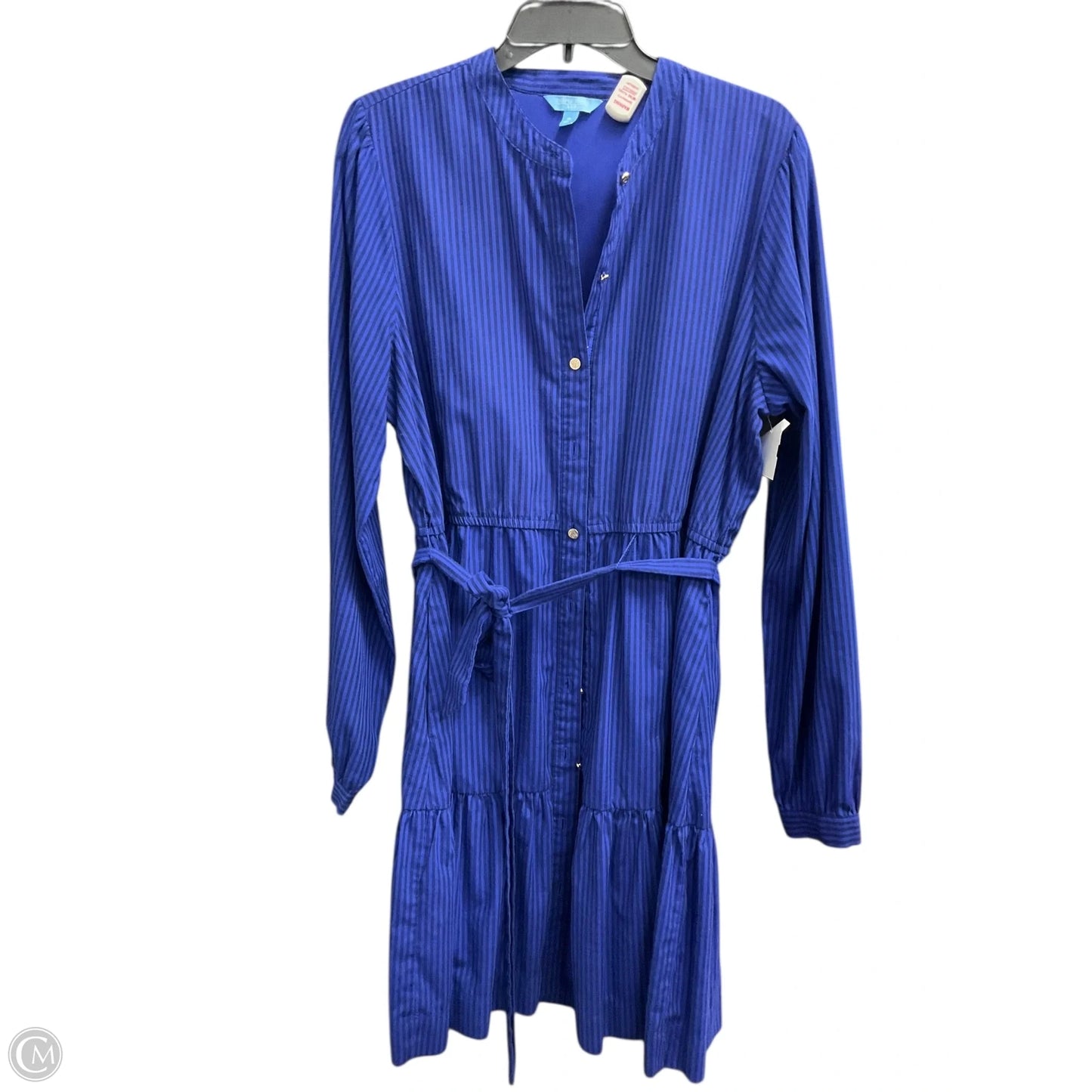 Dress Casual Midi By Draper James In Black & Blue, Size: Xl