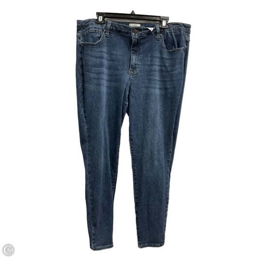Jeans Skinny By Pistola In Blue Denim, Size: 18