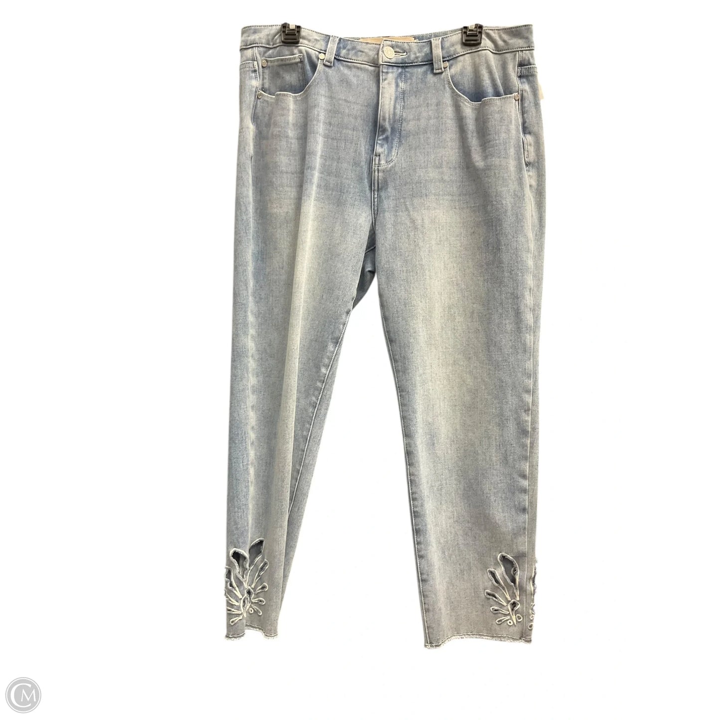 Jeans Cropped By Soft Surroundings In Blue Denim, Size: 12