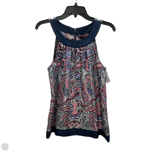 Top Sleeveless By Vineyard Vines In Blue & Pink, Size: 4