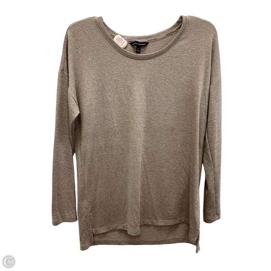 Top Long Sleeve Basic By Banana Republic In Tan, Size: S