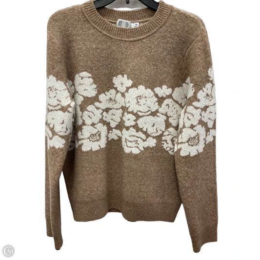 Sweater By Grace + Karma In Tan & White, Size: M